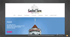 Desktop Screenshot of gasthofturm.de