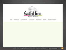 Tablet Screenshot of gasthofturm.de